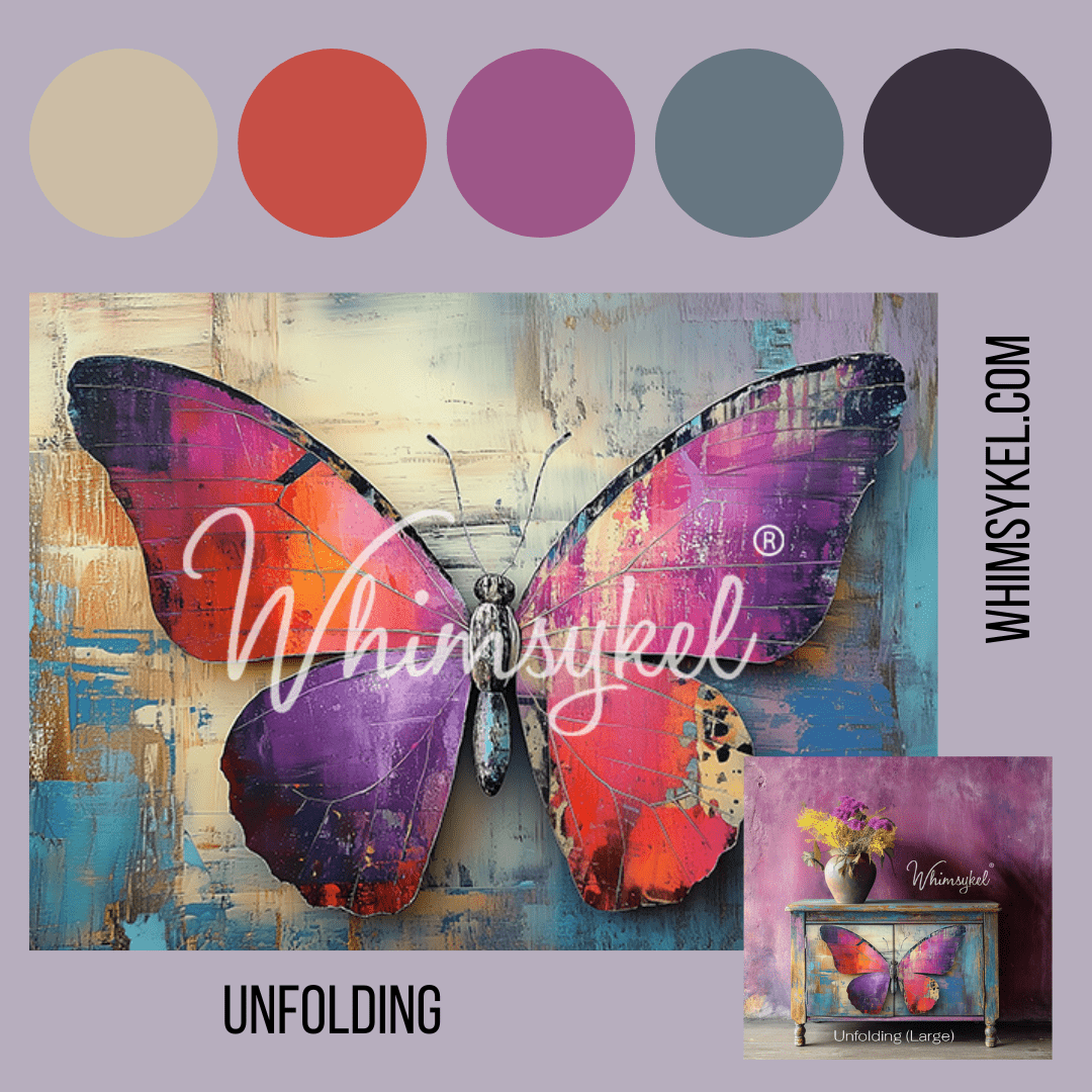 Unfolding Trio  | 18 lb Decoupage Tissue Paper | 21x29 in