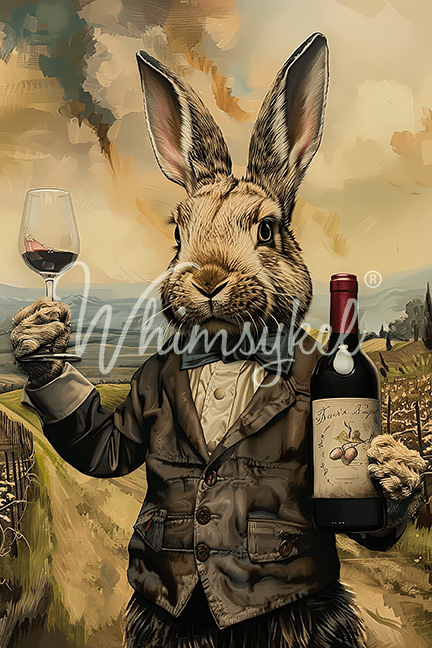 Bunny Bordeaux  | 18 lb Decoupage Tissue Paper | 2 Sizes