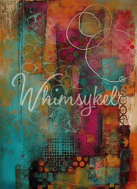Colorful Echoes  | 18 lb Decoupage Tissue Paper | 21x29 in