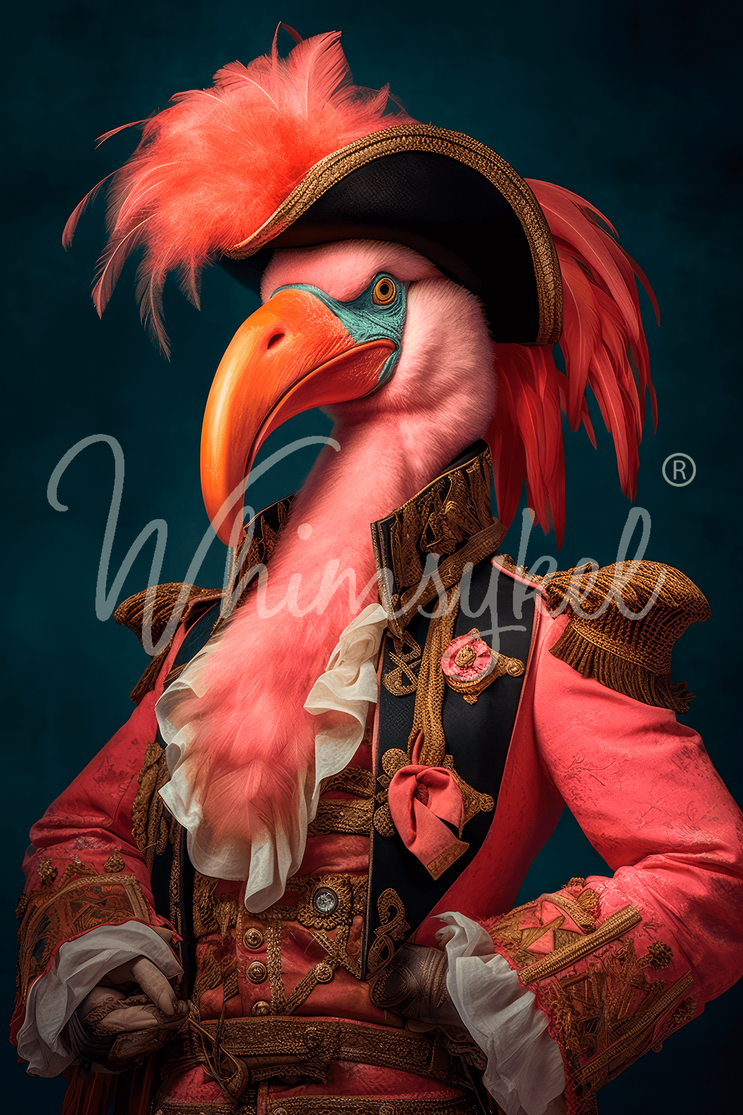 Captain Featherduster | Tissue or Rice Decoupage Paper