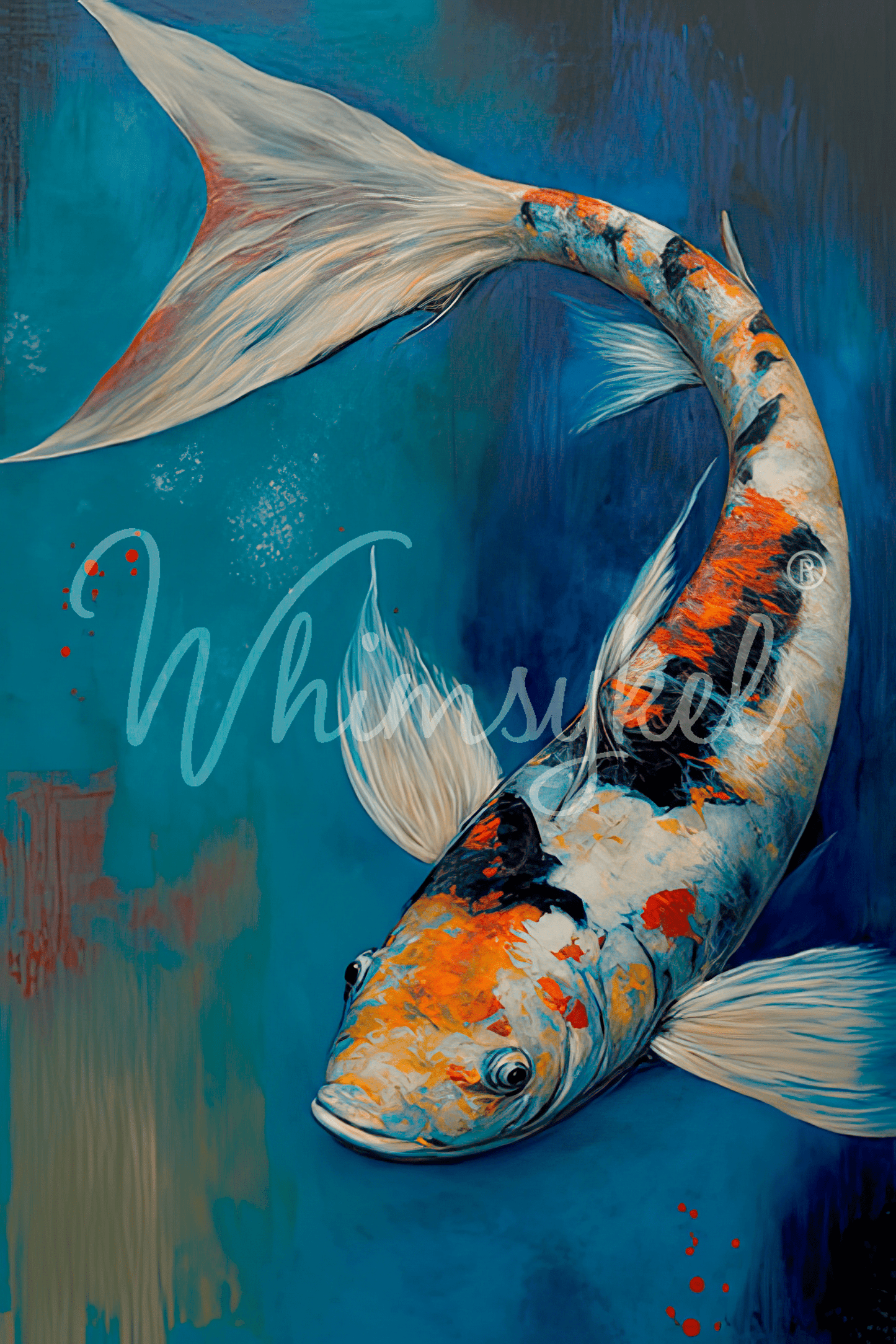 Don't Be Koi Left Facing | Tissue or Rice Decoupage Paper