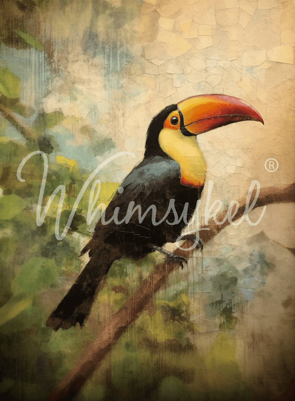 Zazu the Toucan Decoupage Tissue Paper 21x29