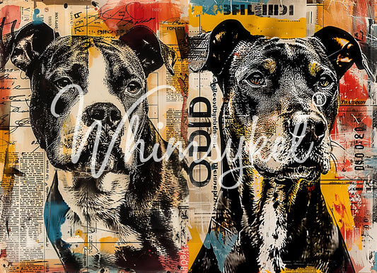 Newsprint Boys  | 18 lb Decoupage Tissue Paper | 21x29 in