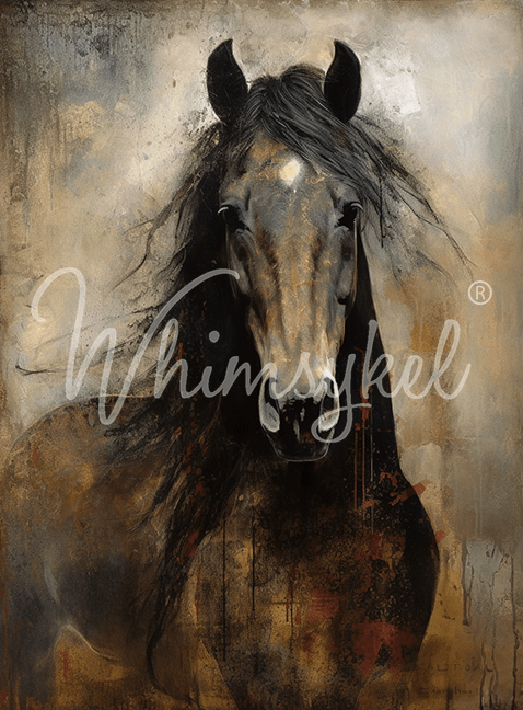 Papier de soie de découpage de cheval de coeur 21 x 29 po