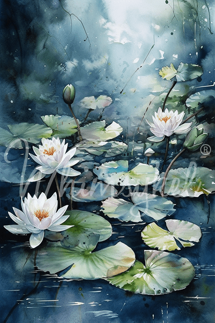 Blue Waterlilies