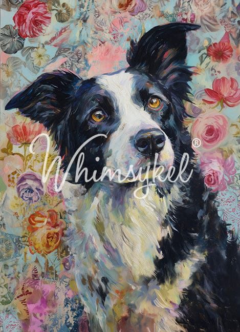 Border Collie Dog | Tissue or Rice Decoupage Paper
