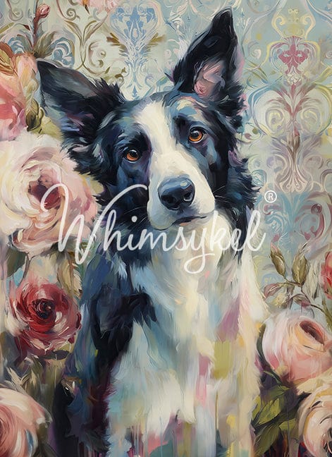 Border Collie | 18 lb Decoupage Tissue Paper | 21x29