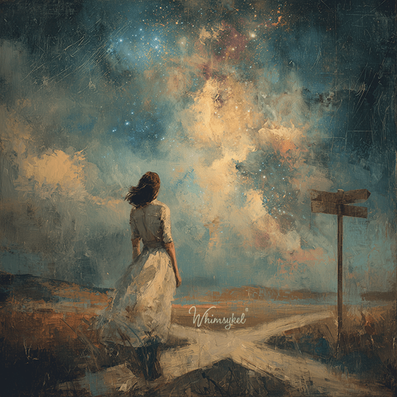 Crossroads | Square Tissue or Rice Decoupage Paper