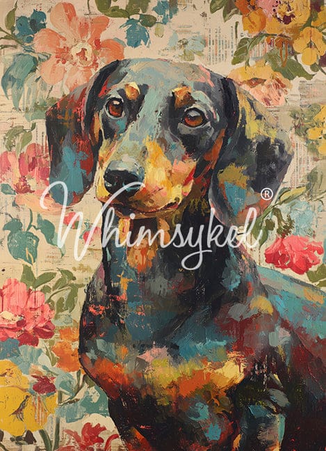 Dachshund | Tissue or Rice Decoupage Paper