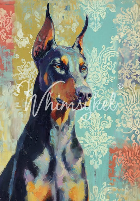 Doberman | Tissue or Rice Decoupage Paper