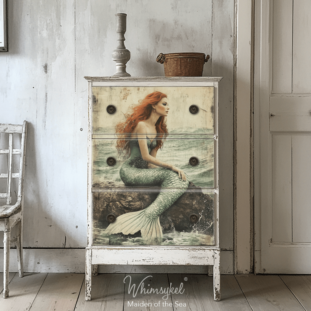 Maiden of the Sea  | 18 lb Decoupage Tissue Paper | 2 Sizes