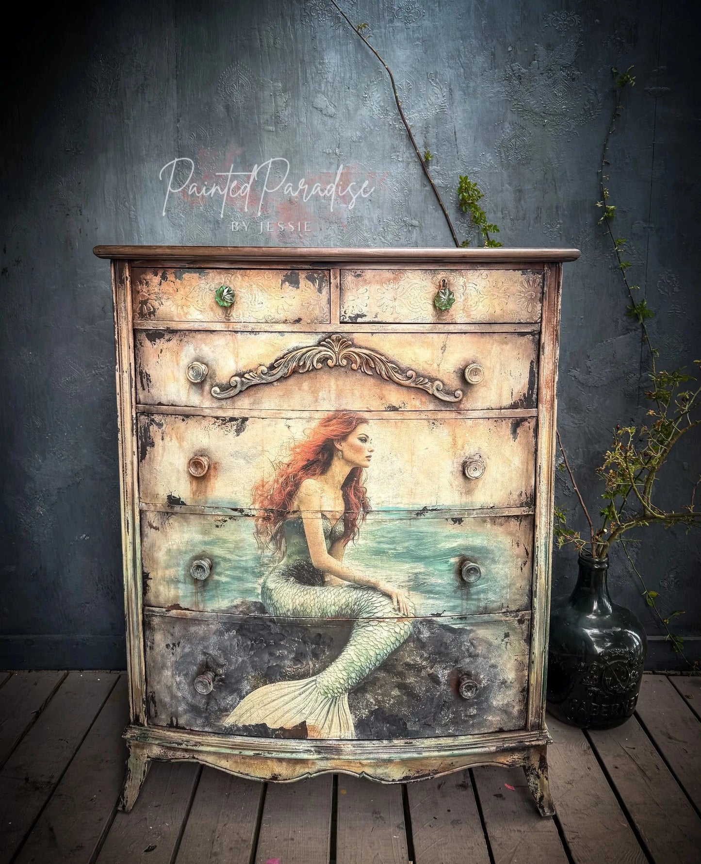 Maiden of the Sea  | 18 lb Decoupage Tissue Paper | 2 Sizes