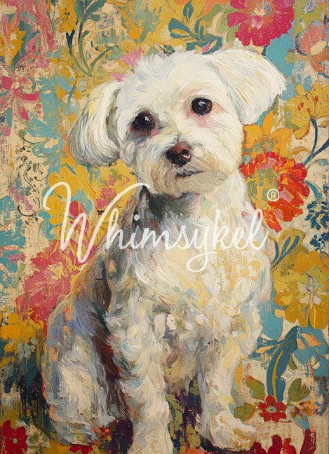 Maltese | Tissue or Rice Decoupage Paper
