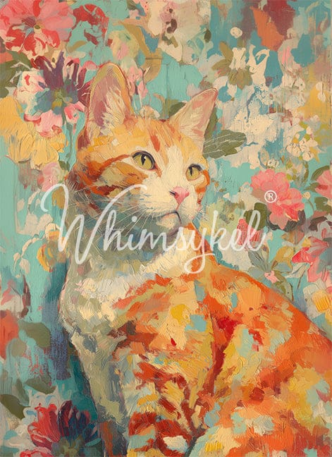 Orange Tabby Cat | Tissue or Rice Decoupage Paper