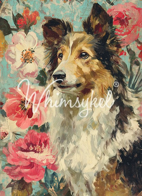 Sheltie | Tissue or Rice Decoupage Paper