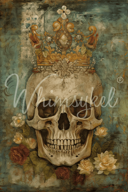 Papier de soie de découpage Skull Queen 21 x 29 po