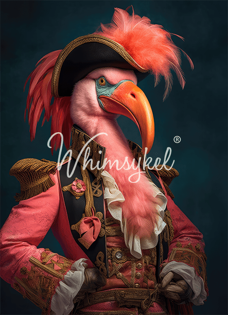 Captain Featherduster Reverse | Tissue or Rice Decoupage Paper
