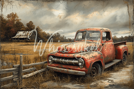 Old Red Farm Truck