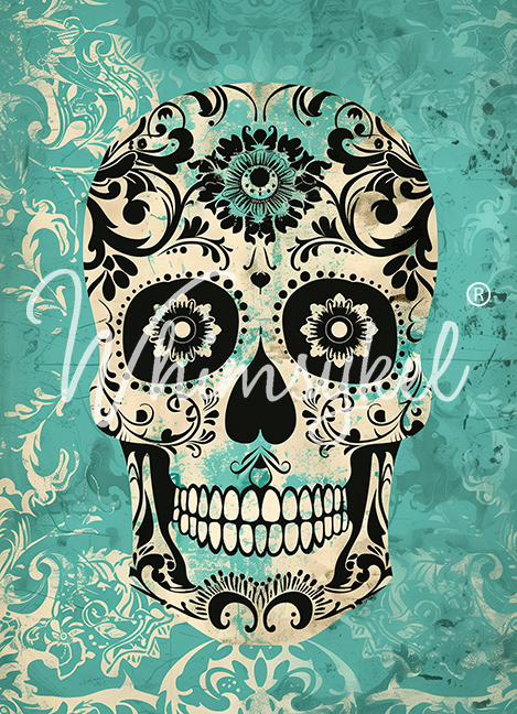 Skully Decoupage Tissue Paper 21x29