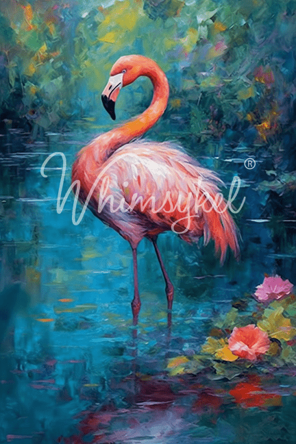 Flamingo Oasis | Tissue or Rice Decoupage Paper