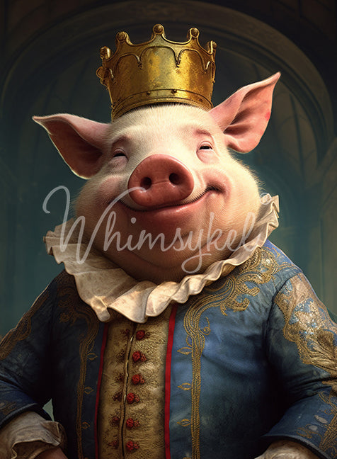 King Porkton | Tissue or Rice Decoupage Paper