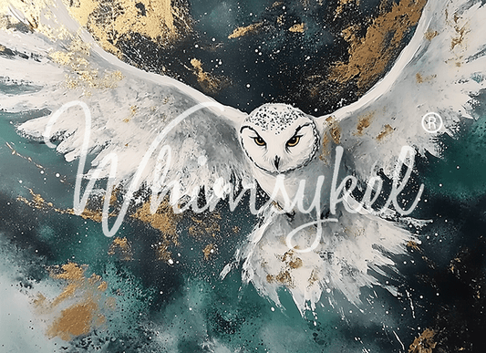 Snow Owl | Tissue or Rice Decoupage Paper