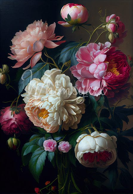 Baroque Peonies Tissue Paper 29x21