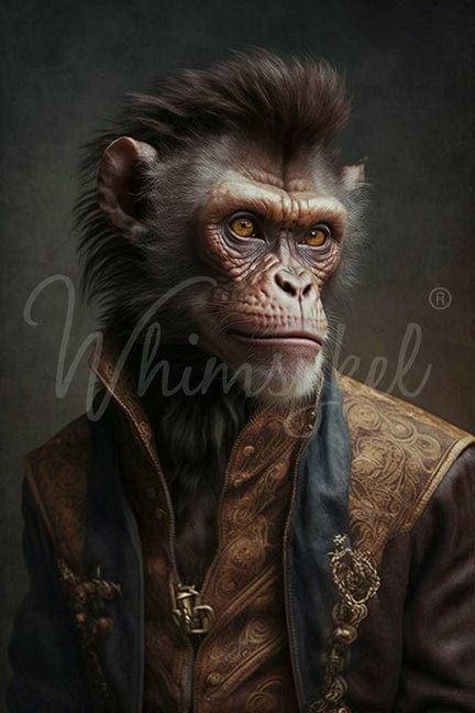 Bad Boy Chimp | Tissue or Rice Decoupage Paper