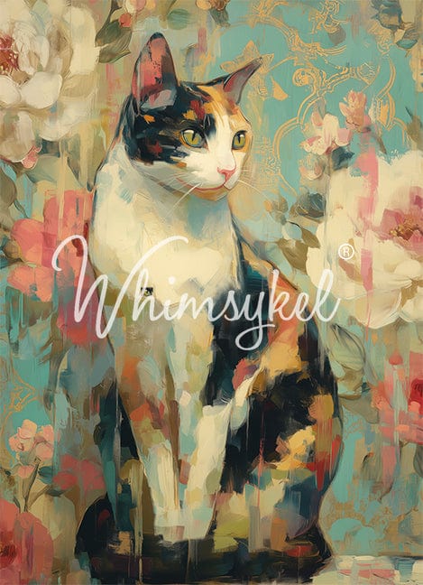 Calico Cat | 18 lb Decoupage Tissue Paper | 21x29