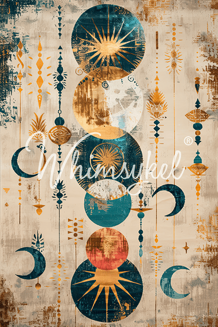 Celestial Melody | Tissue or Rice Decoupage Paper