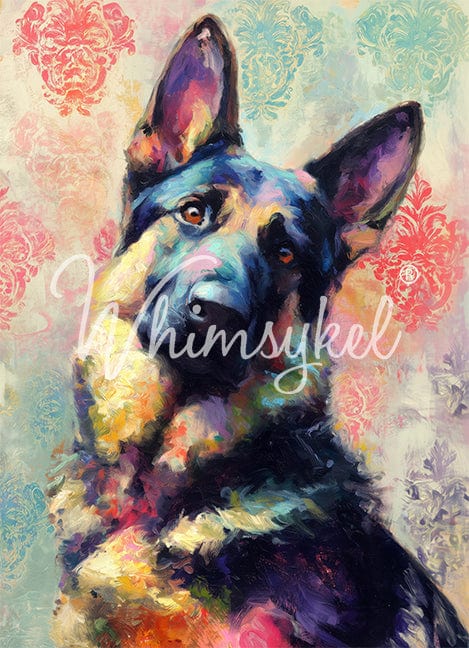 German Shepherd | 18 lb Decoupage Tissue Paper | 21x29