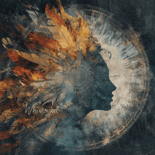 Inner Compass | Square Tissue or Rice Decoupage Paper