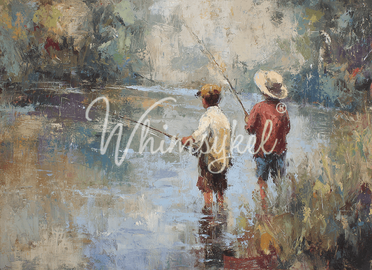 Just Fishing |18 lb Decoupage Tissue Paper | 2 Sizes