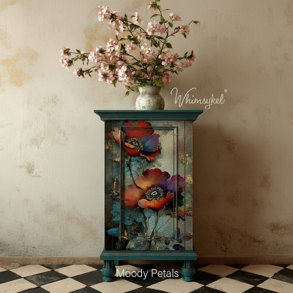 Moody Petals | 18 lb Decoupage Tissue Paper | 21x29