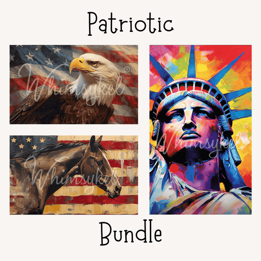 Patriotic DecoPaper Bundle | Limited Quantity | 18 lb Decoupage Tissue Paper | 21x29 in