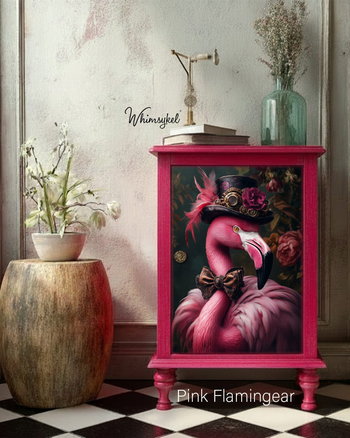 Pink Flamingear | 18 lb Decoupage Tissue Paper | 21x29