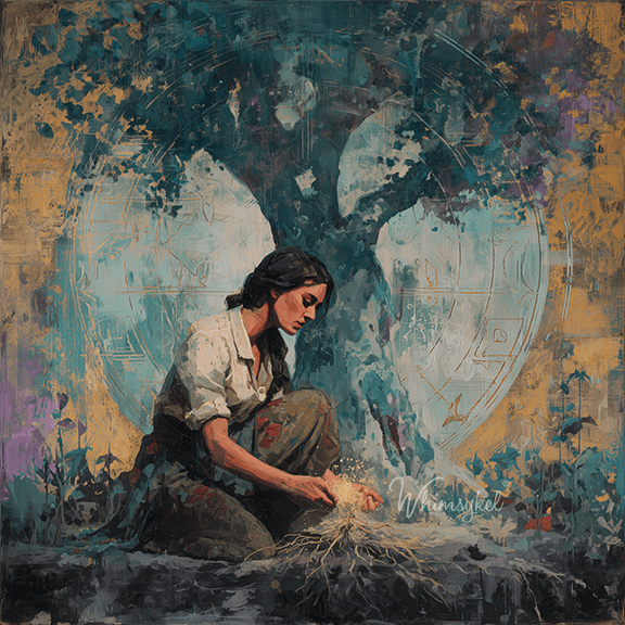 Rooted Return | Square Tissue or Rice Decoupage Paper