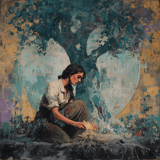 Rooted Return | Square Tissue or Rice Decoupage Paper