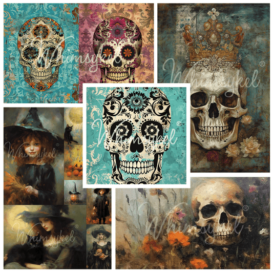 Spooky DecoPaper Bundle | Limited Quantity | 18 lb Decoupage Tissue Paper | 21x29 in