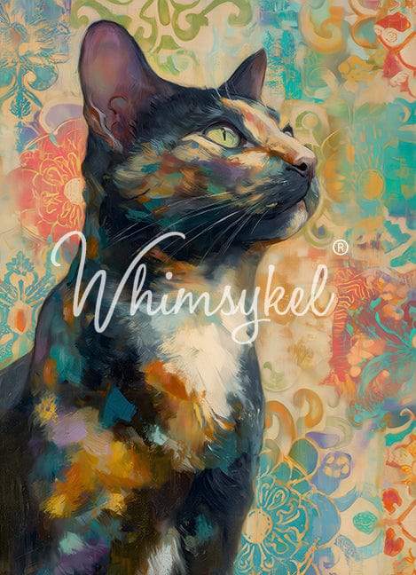Tortoise Shell Cat | 18 lb Decoupage Tissue Paper | 21x29