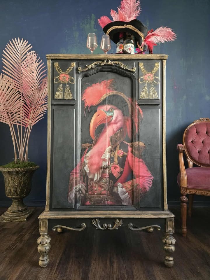 Captain Featherduster | Tissue or Rice Decoupage Paper