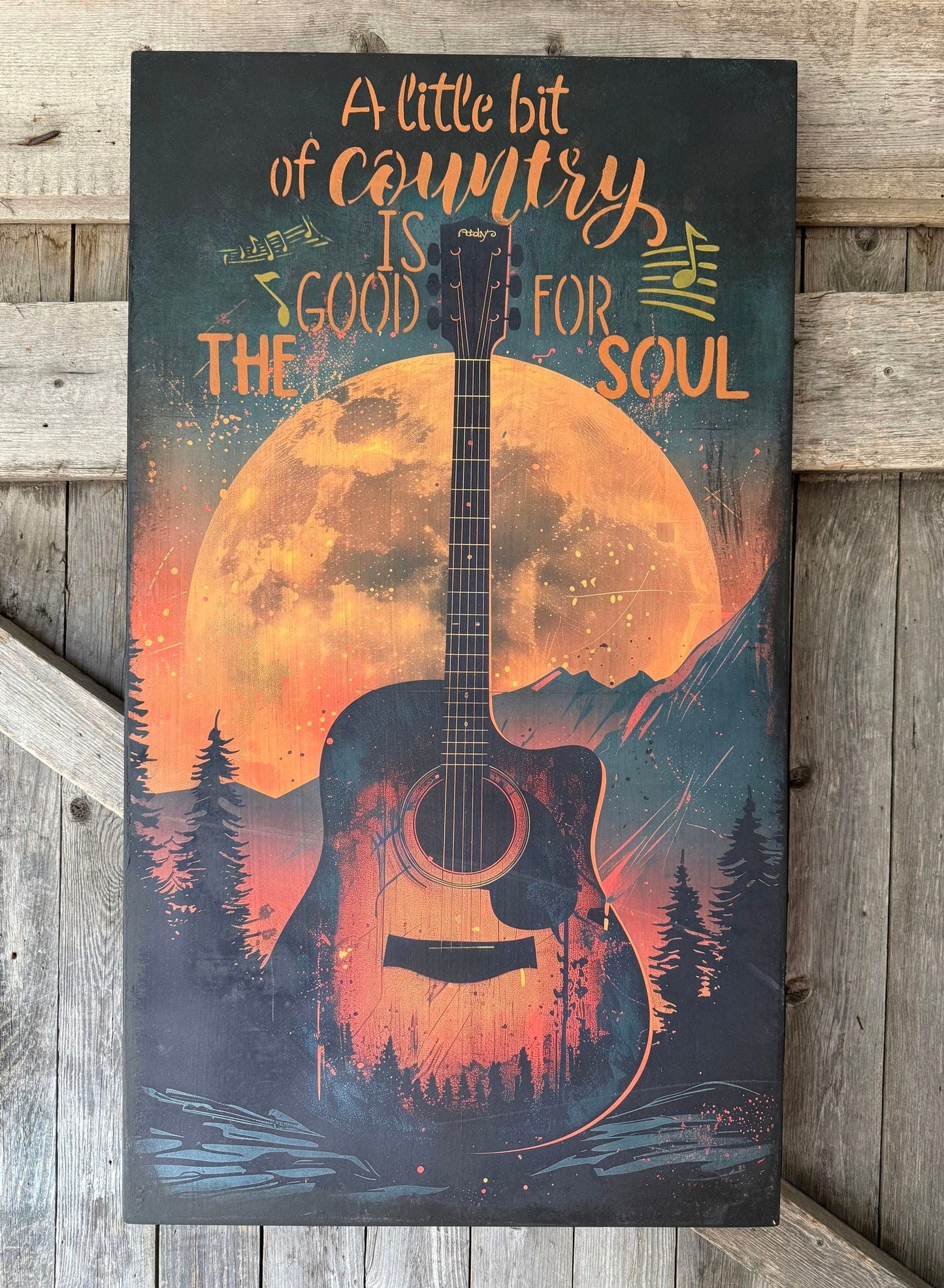 Country Music | Tissue or Rice Decoupage Paper