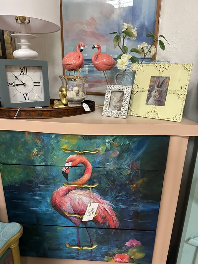 Flamingo Oasis | Tissue or Rice Decoupage Paper