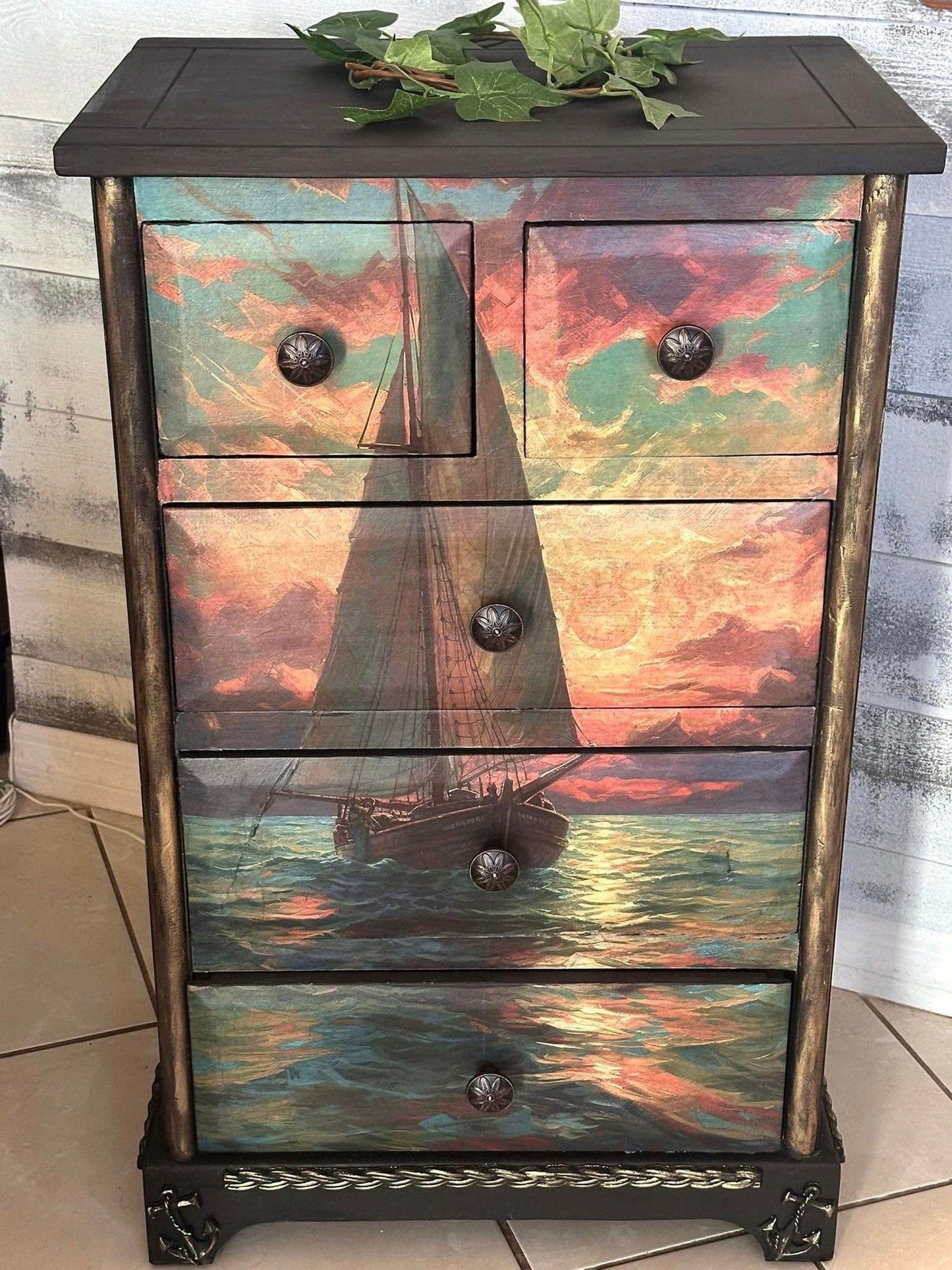Nautical Serenity| 18 lb Decoupage Tissue Paper | 21x29