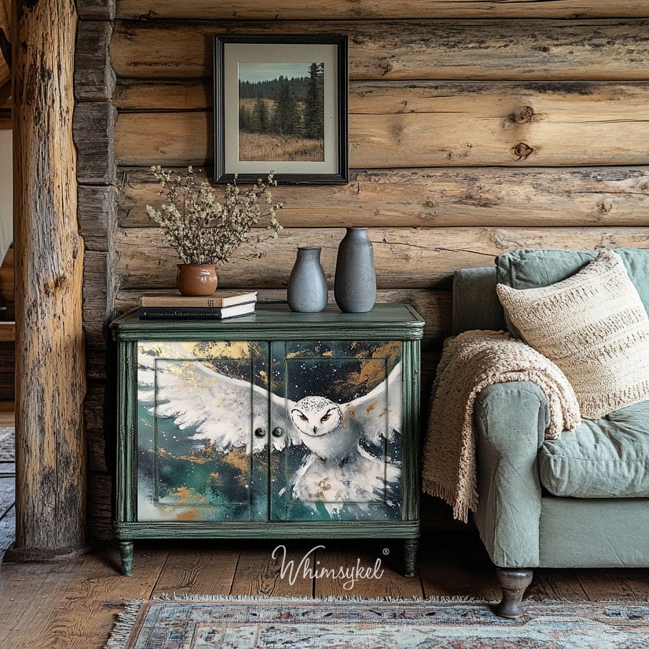 Snow Owl | Tissue or Rice Decoupage Paper