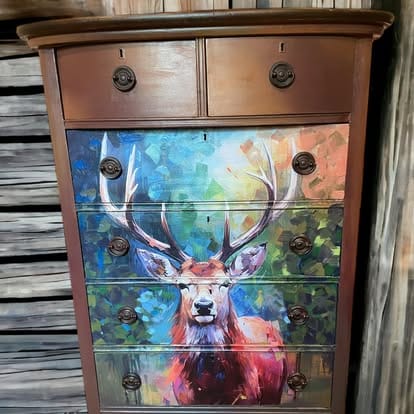 Buck Stops Here | Tissue or Rice Decoupage Paper